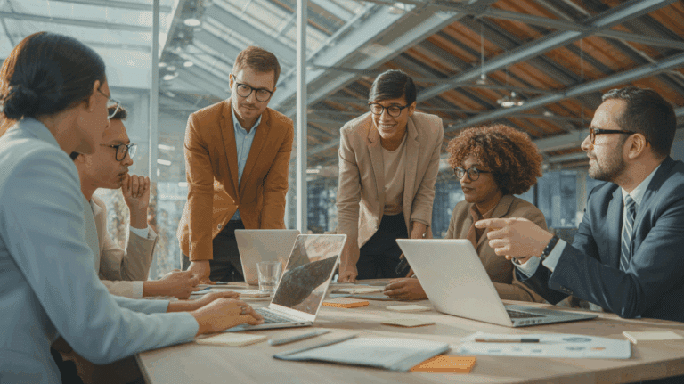 groupe entrepreneurs collaboration